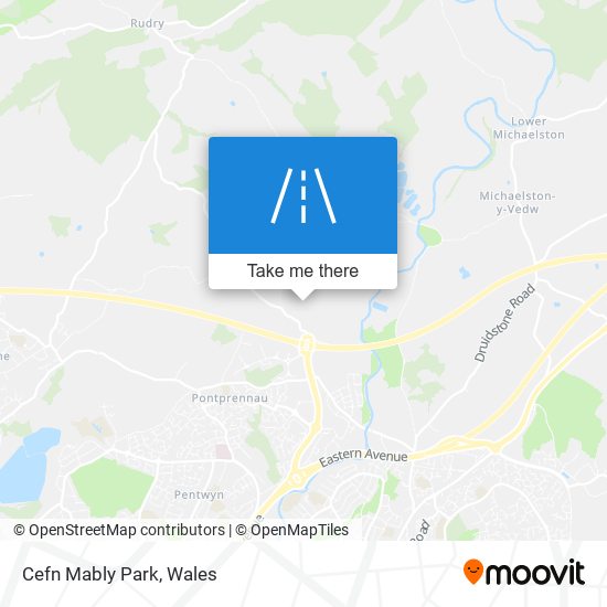 Cefn Mably Park map