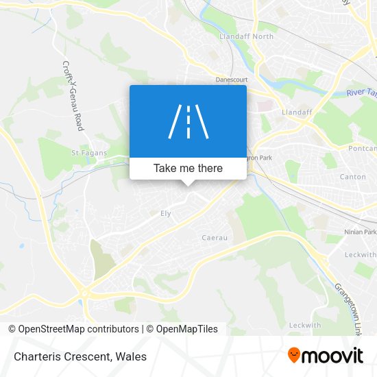 Charteris Crescent map