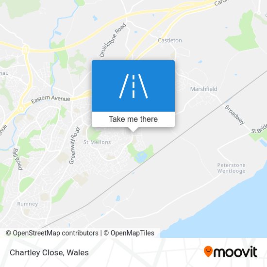 Chartley Close map