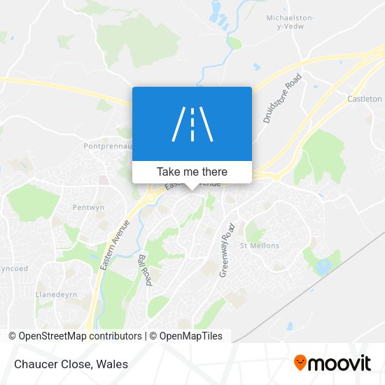 Chaucer Close map