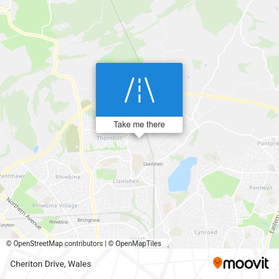 Cheriton Drive map