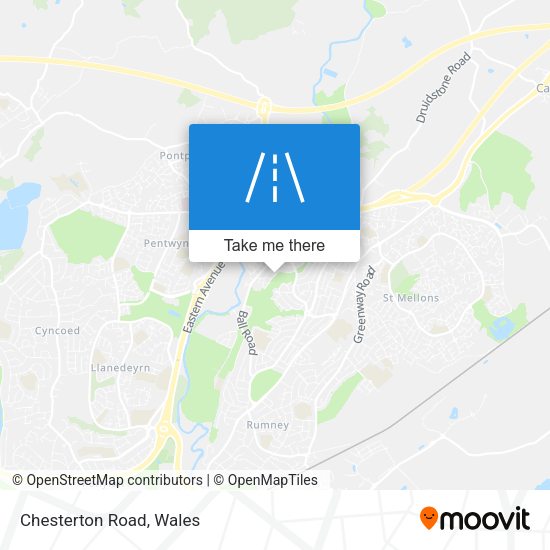 Chesterton Road map