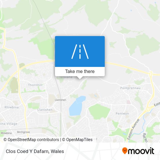 Clos Coed Y Dafarn map