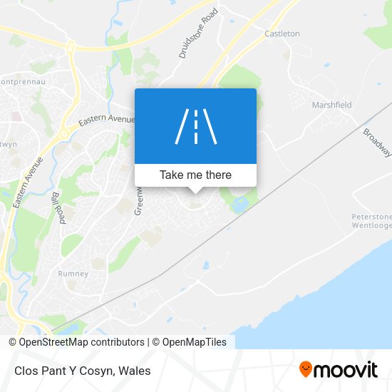 Clos Pant Y Cosyn map