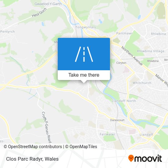 Clos Parc Radyr map
