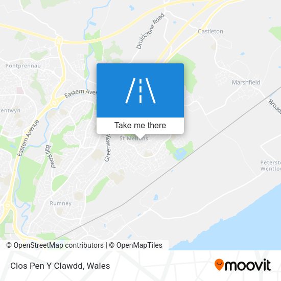 Clos Pen Y Clawdd map