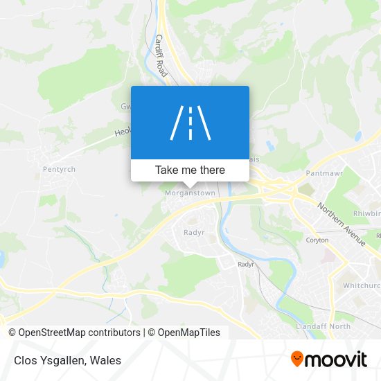 Clos Ysgallen map