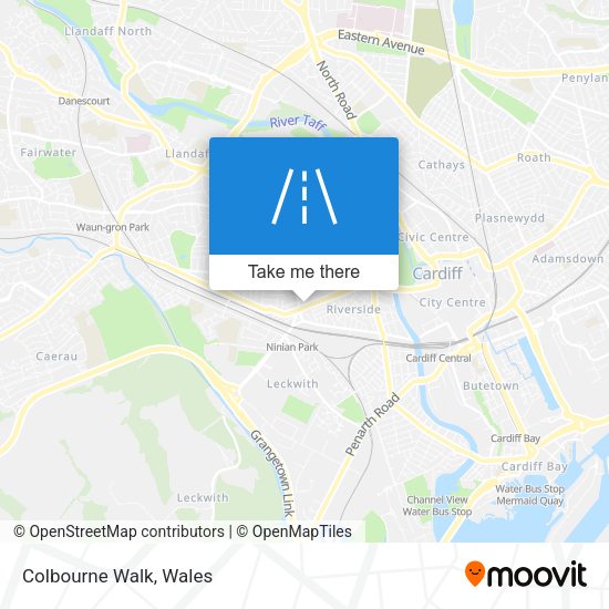 Colbourne Walk map