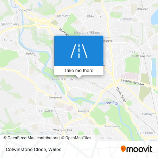 Colwinstone Close map