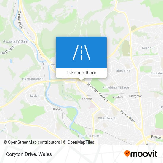 Coryton Drive map