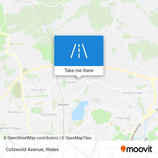 Cotswold Avenue map