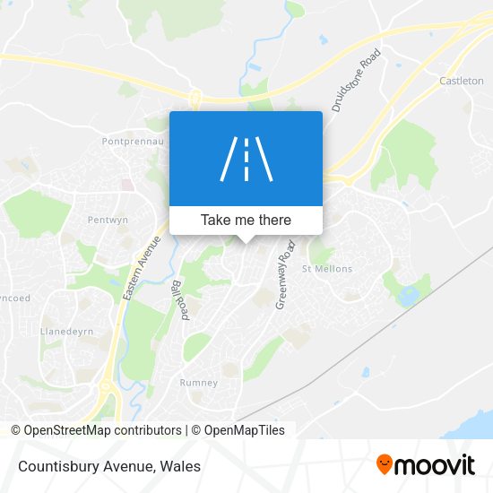 Countisbury Avenue map