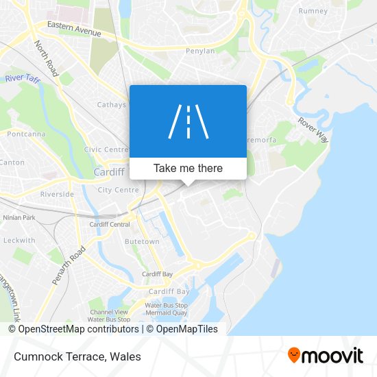 Cumnock Terrace map