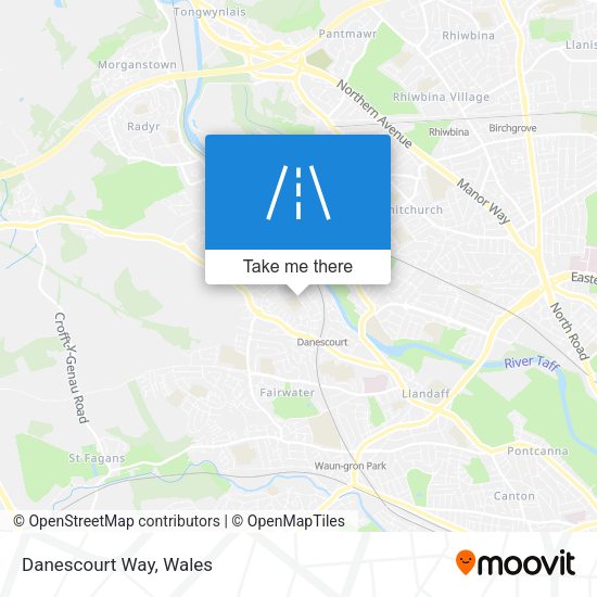 Danescourt Way map