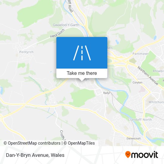 Dan-Y-Bryn Avenue map