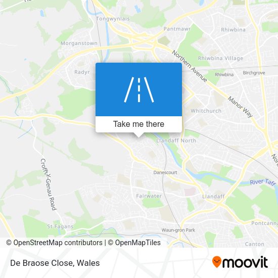 De Braose Close map