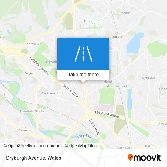 Dryburgh Avenue map