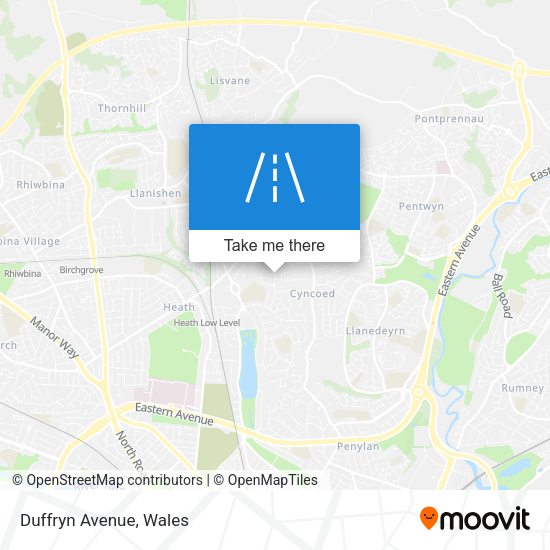 Duffryn Avenue map