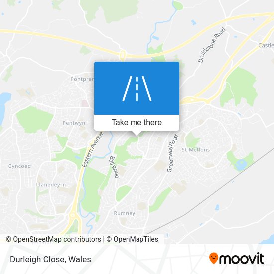 Durleigh Close map