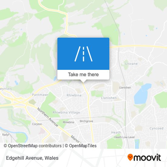 Edgehill Avenue map