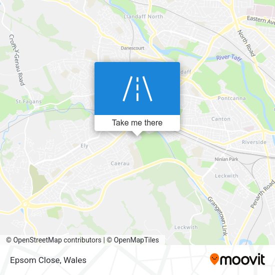 Epsom Close map