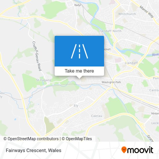 Fairways Crescent map