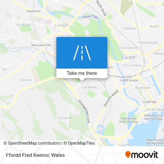 Ffordd Fred Keenor map