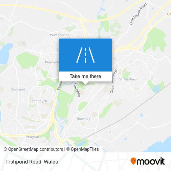 Fishpond Road map