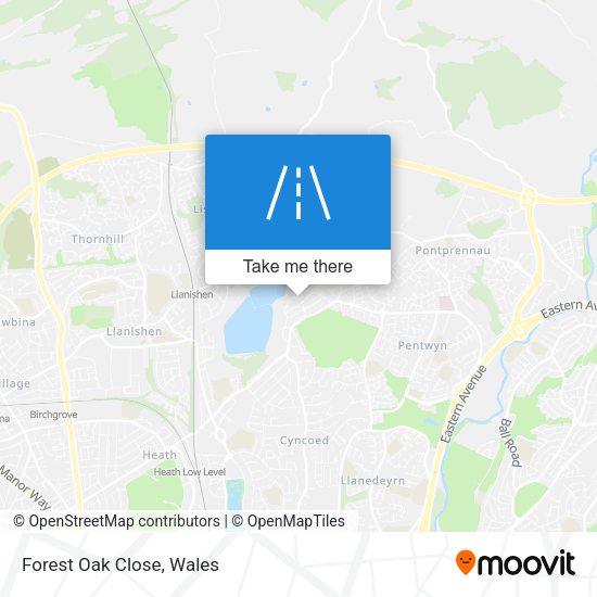 Forest Oak Close map