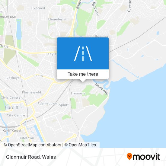 Glanmuir Road map