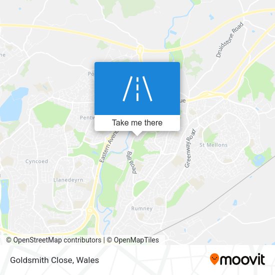 Goldsmith Close map