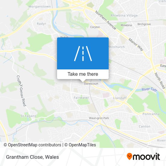 Grantham Close map
