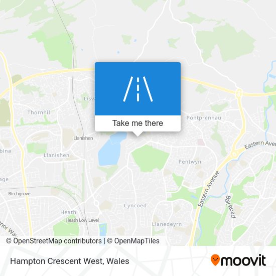 Hampton Crescent West map