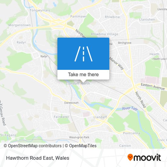 Hawthorn Road East map