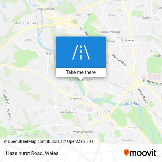 Hazelhurst Road map