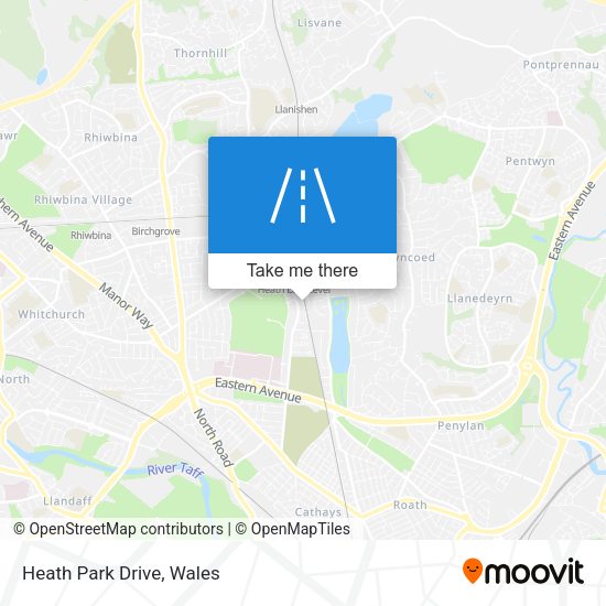 Heath Park Drive map