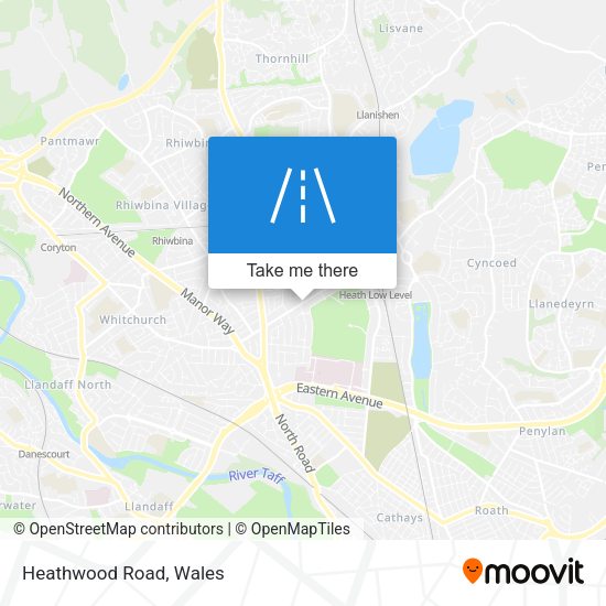 Heathwood Road map