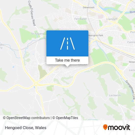 Hengoed Close map