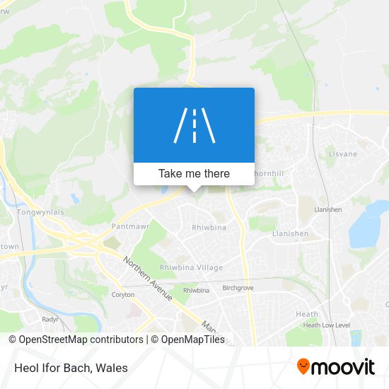 Heol Ifor Bach map