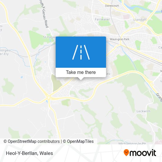 Heol-Y-Berllan map