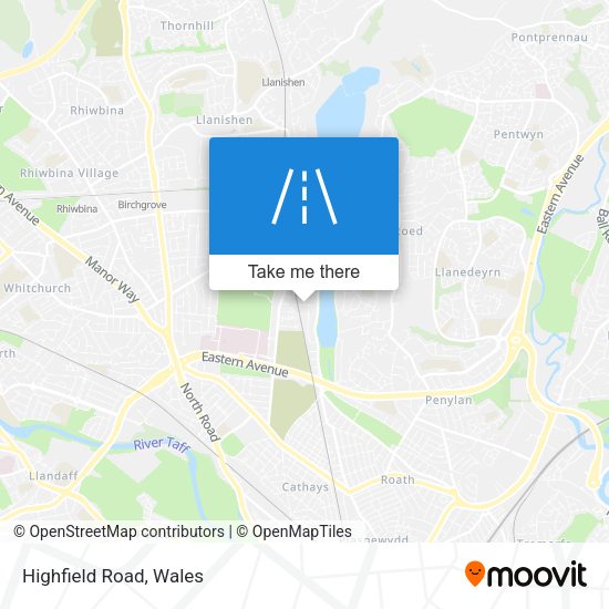 Highfield Road map