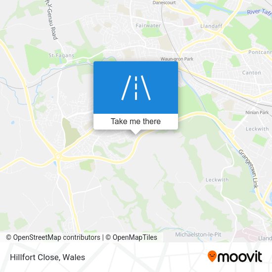 Hillfort Close map