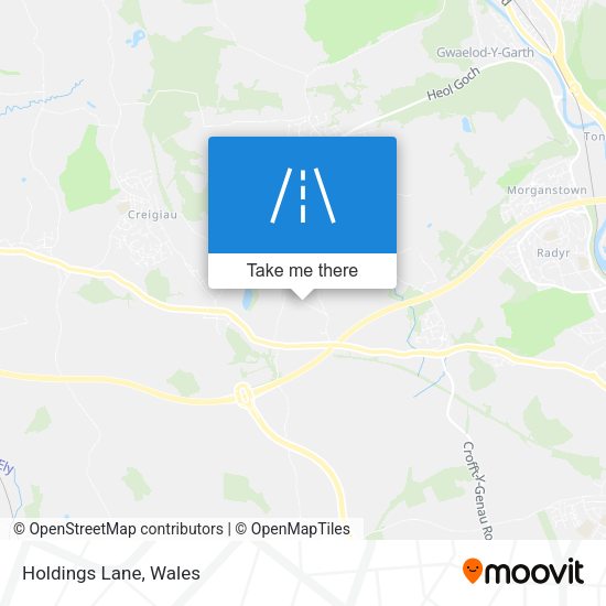 Holdings Lane map