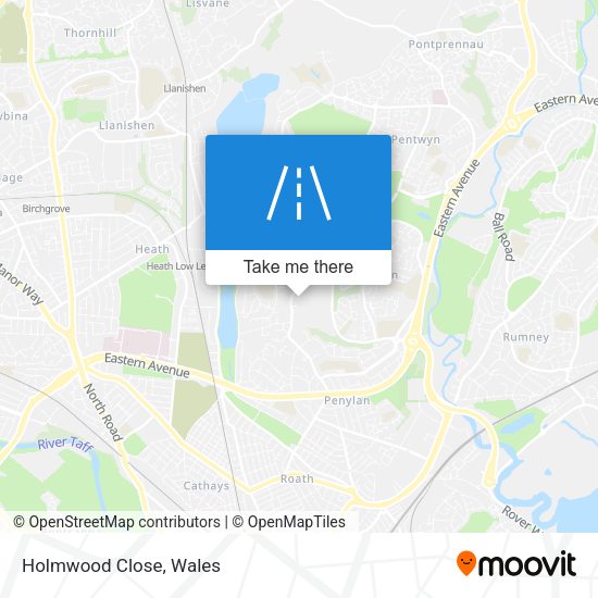 Holmwood Close map