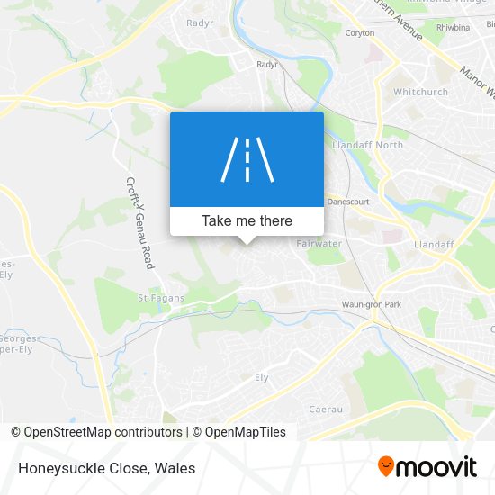 Honeysuckle Close map