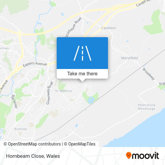 Hornbeam Close map