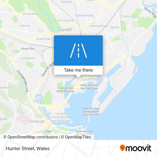 Hunter Street map