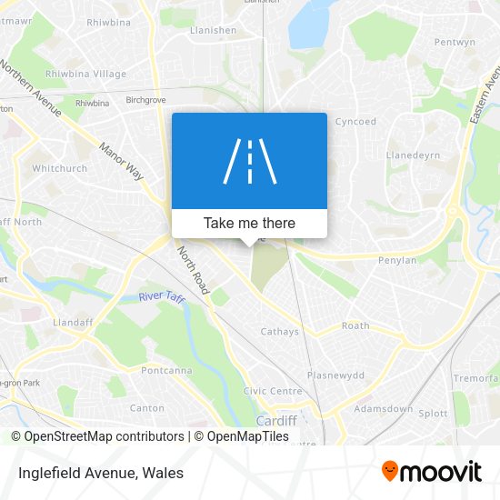 Inglefield Avenue map