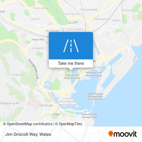 Jim Driscoll Way map
