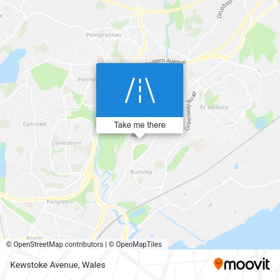 Kewstoke Avenue map